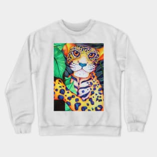 Trippy Wild Jaguar Crewneck Sweatshirt